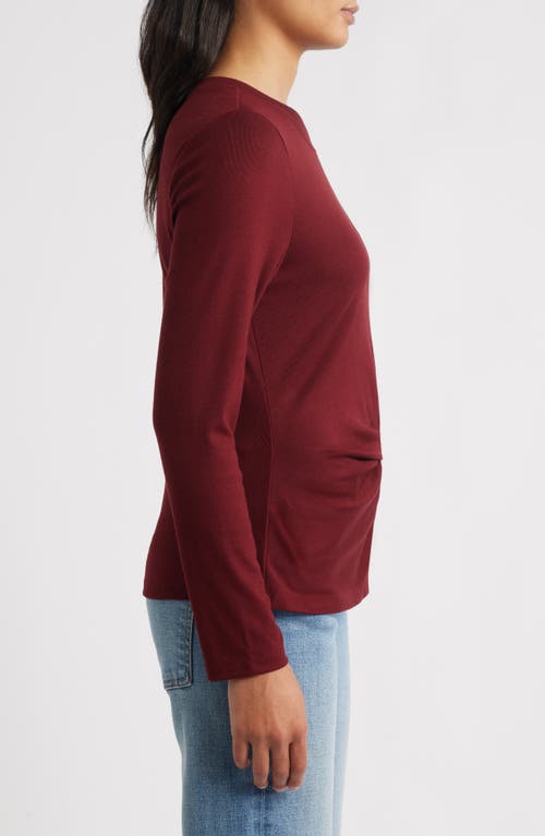 Wit & Wisdom Twist Front T-shirt In Purple
