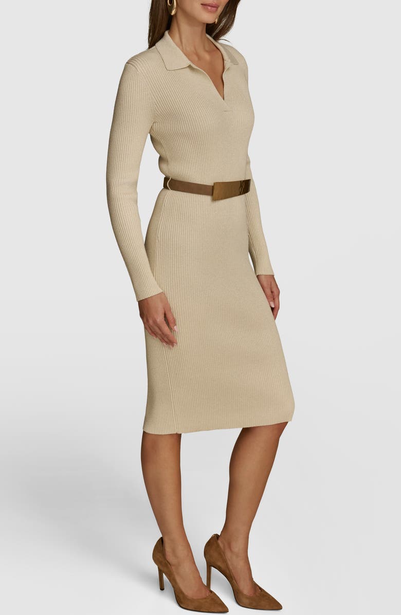 Donna Karan New York Long Sleeve Midi Sweater Dress, Alternate, color,