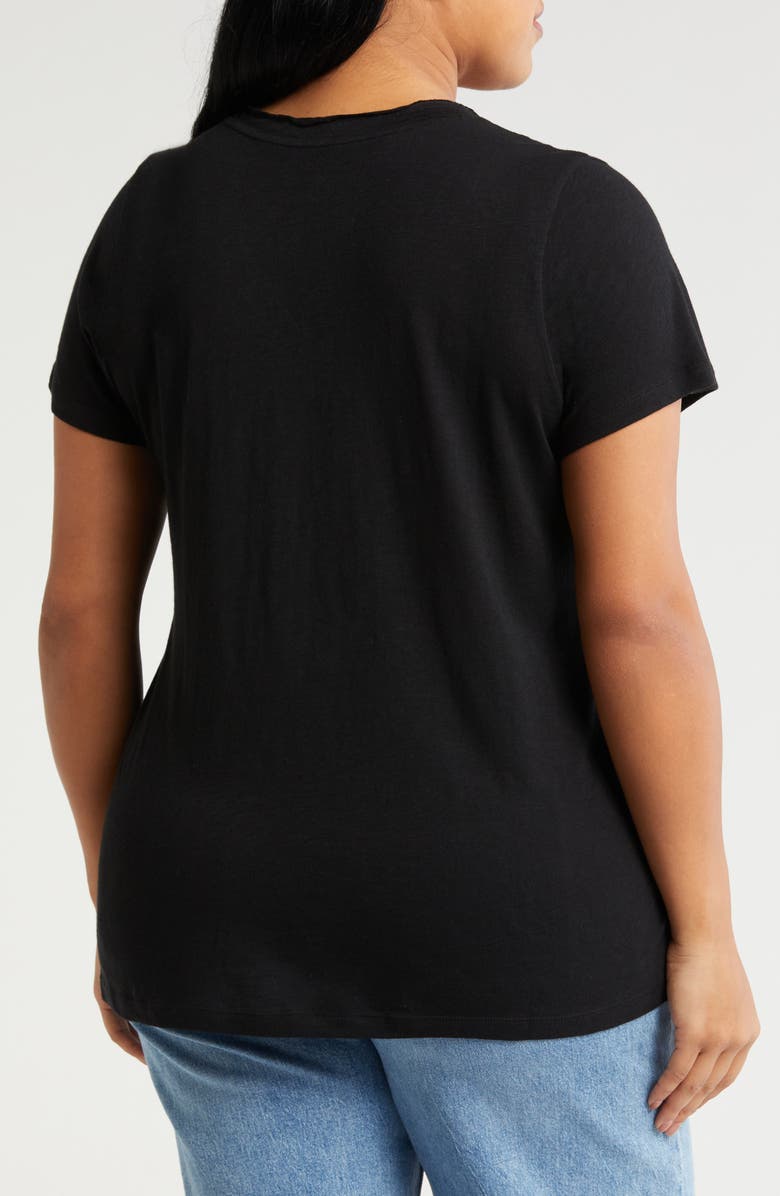 Caslon<sup>®</sup> Short Sleeve V-Neck T-Shirt, Alternate, color,