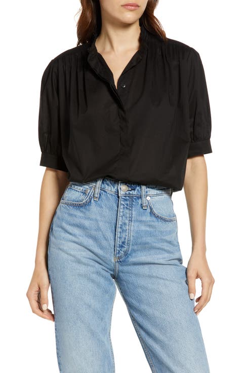 Jordan Ruffle Collar Top