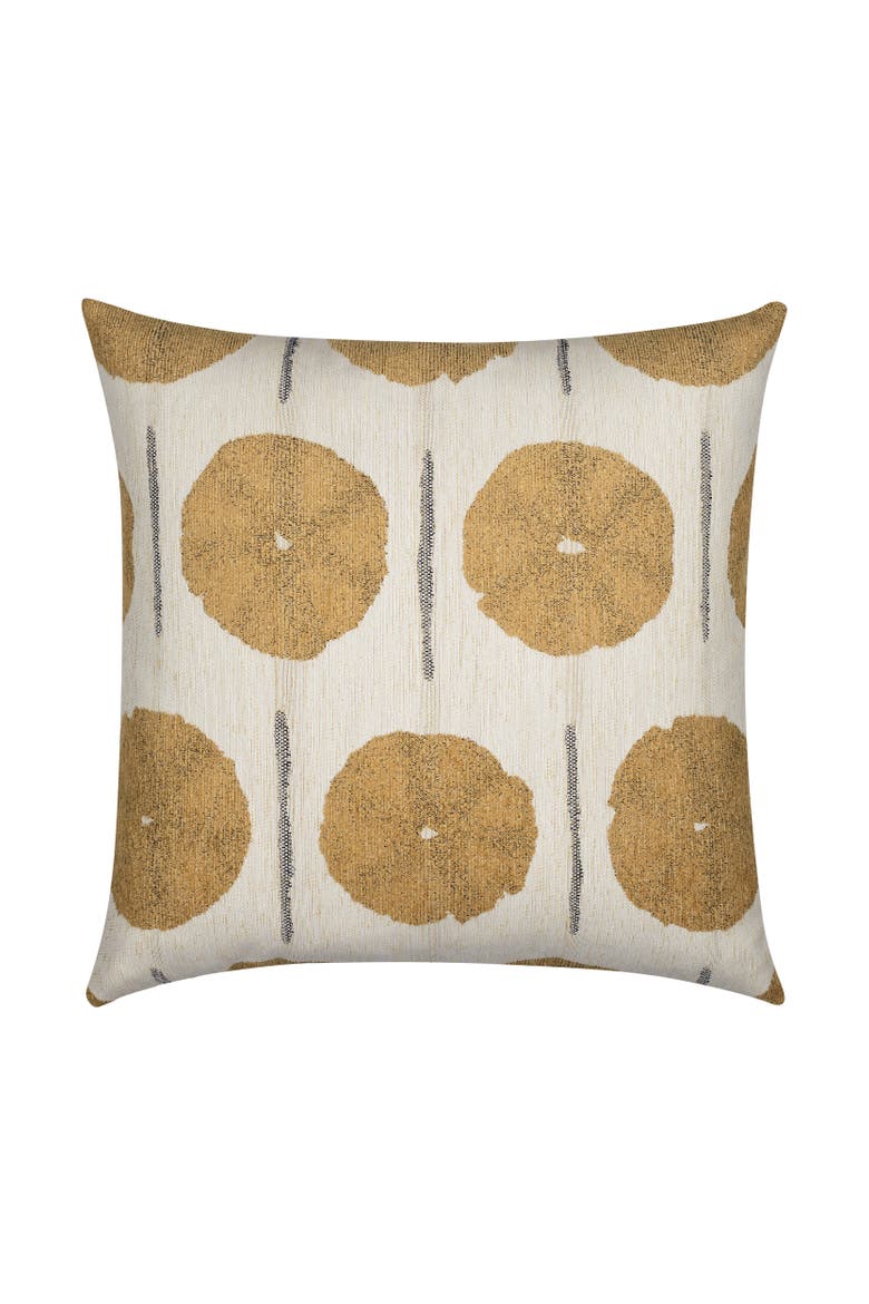 Solstice Jacquard Indoor & Outdoor Woven Accent Pillow, Main, color, Gold