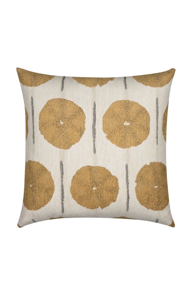 Elaine Smith Solstice Jacquard Indoor & Outdoor Woven Accent Pillow, Main, color, Gold