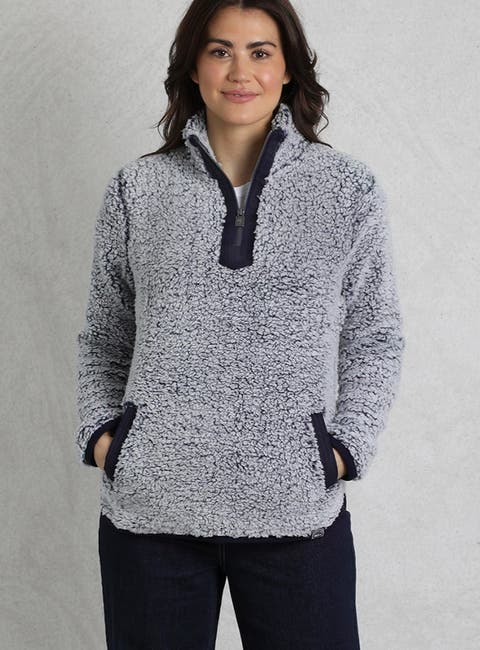 Madi Cozy 1/4 Zip Fleece Sweatshirt