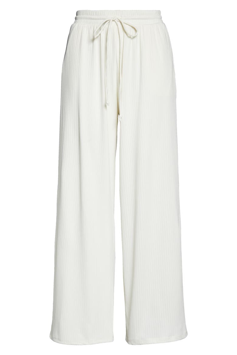 Wide Leg Drawstring Pants, Alternate, color, IVORY