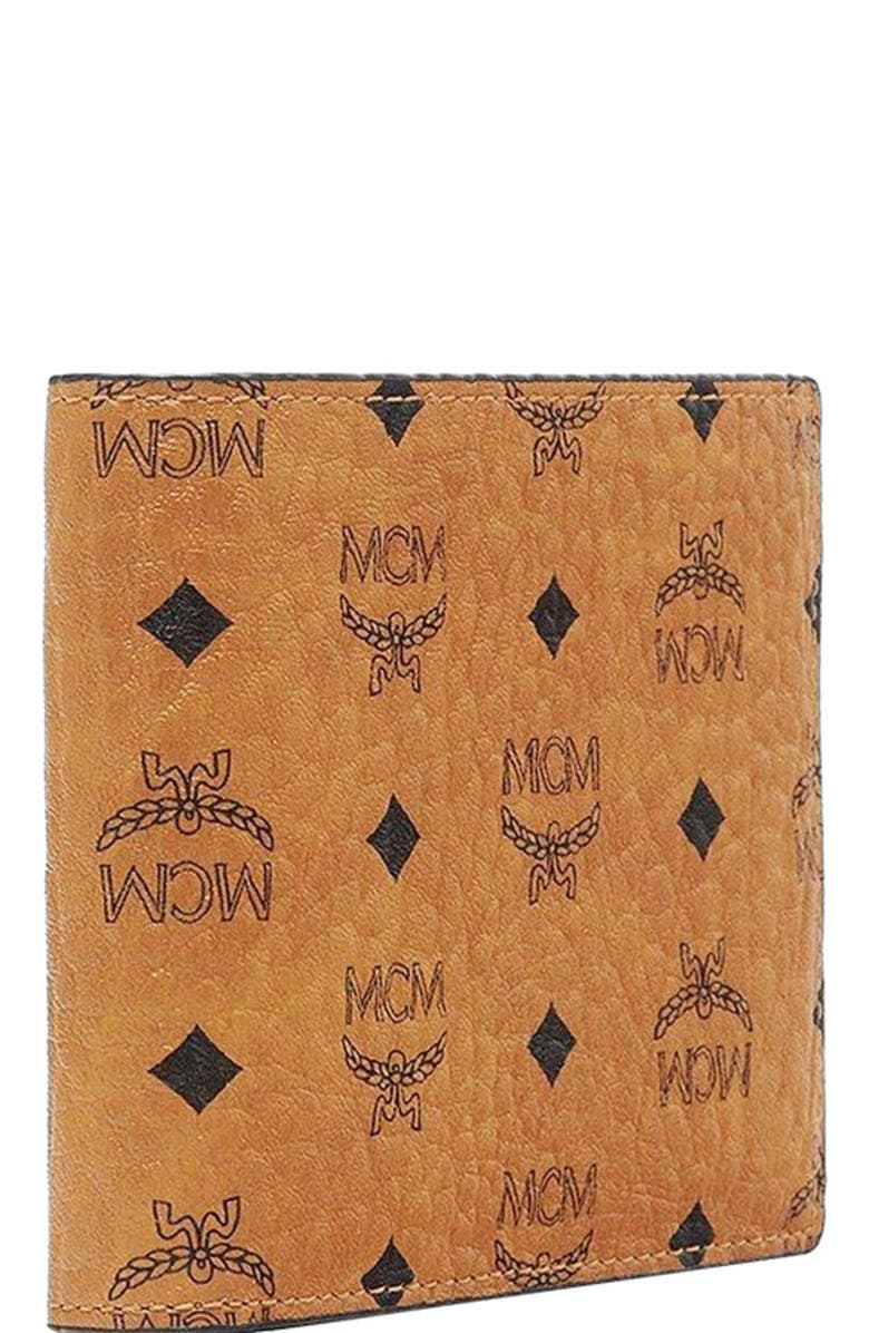 MCM Bifold Wallet with Card Case in Visetos Original, Alternate, color,