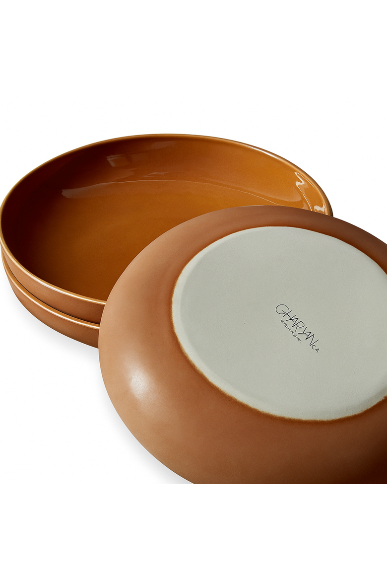 Youlha Pasta Plate, Alternate, color, Matte / Shiny Terracotta