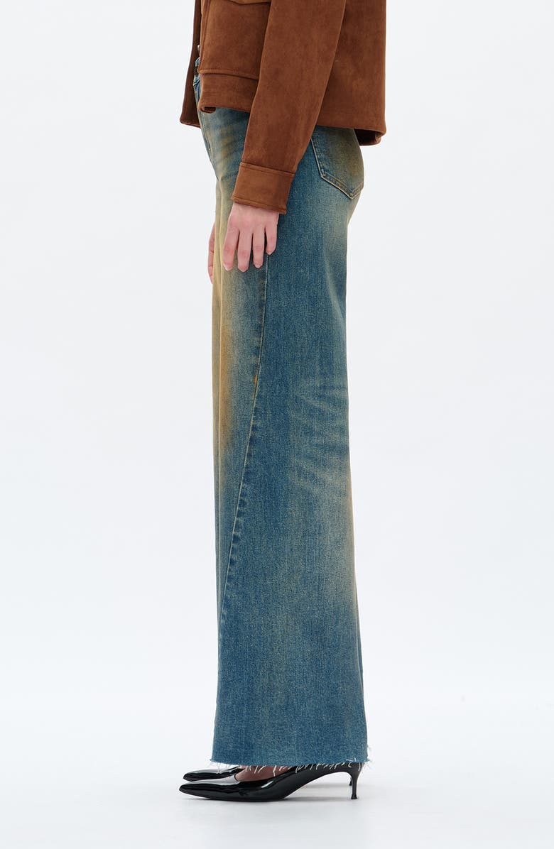 Bayeas Wide Leg Jeans, Alternate, color, Dirty Blue