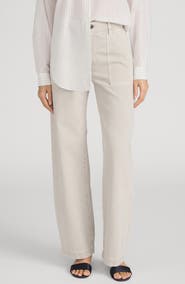 FRAME The Bow High Waist Wide Leg Utility Jeans