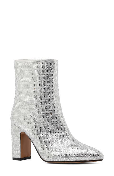 Diva Rhinestone Ankle Boot