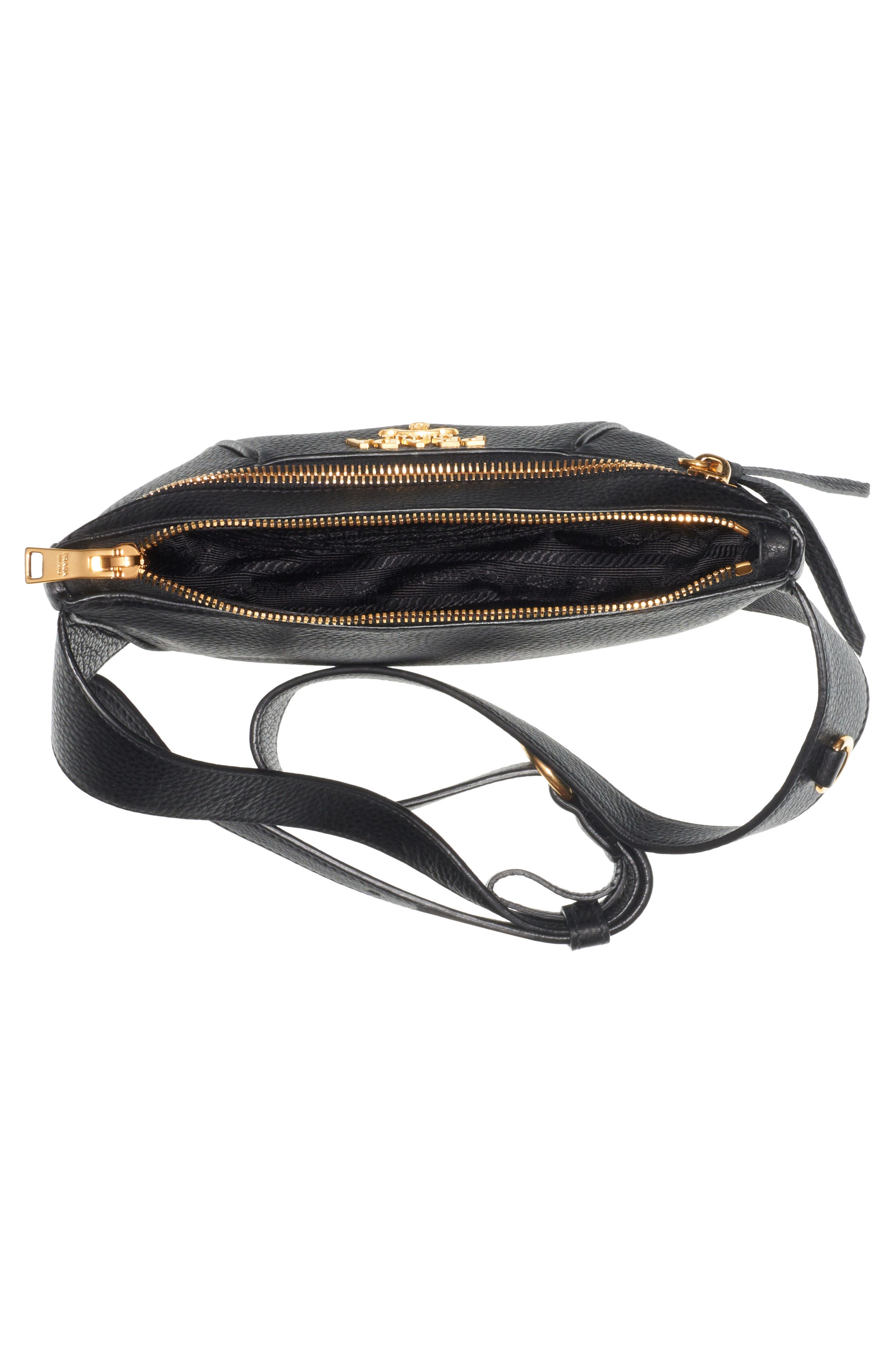 Prada Daino Leather Belt Bag, Alternate, color, 