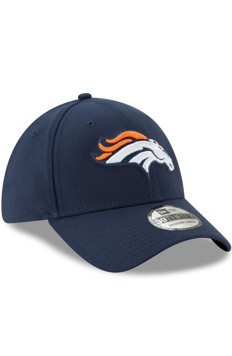 New Era Men's New Era Navy Denver Broncos 39THIRTY Flex Team Classic Hat, Alternate, color, 