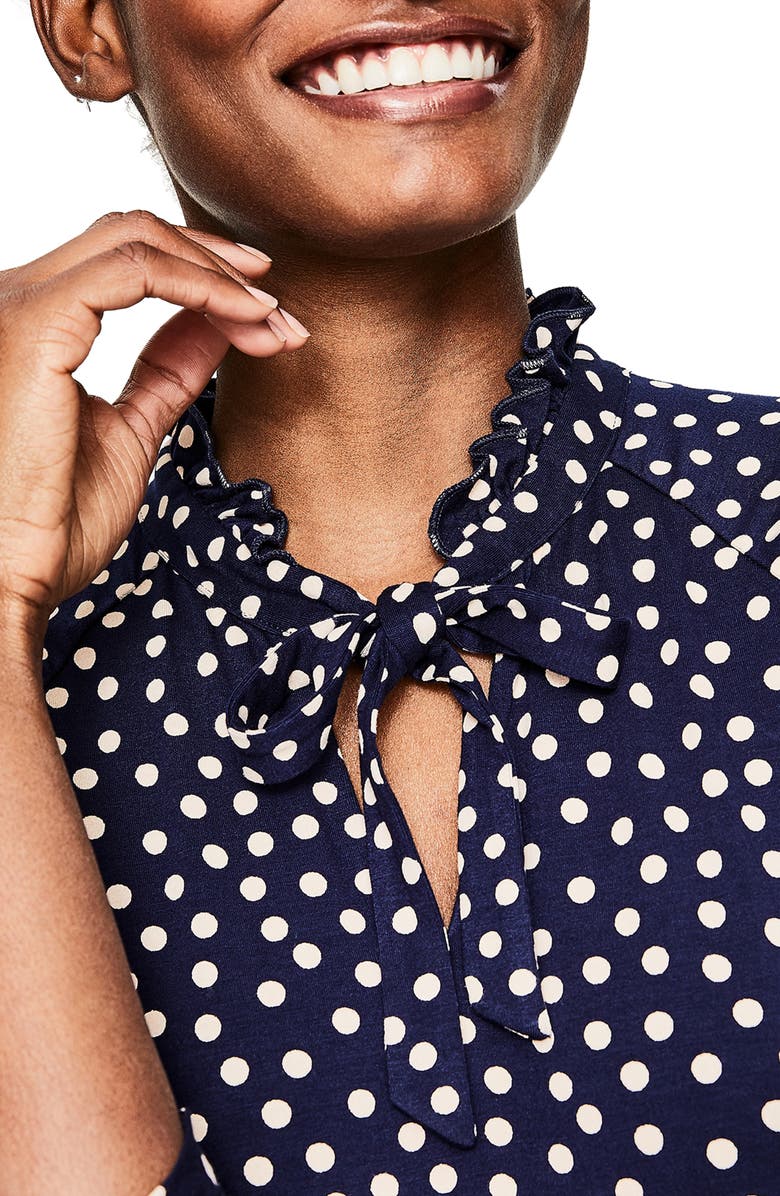 Boden Rosa Scattered Spot Jersey Midi Dress, Alternate, color, 