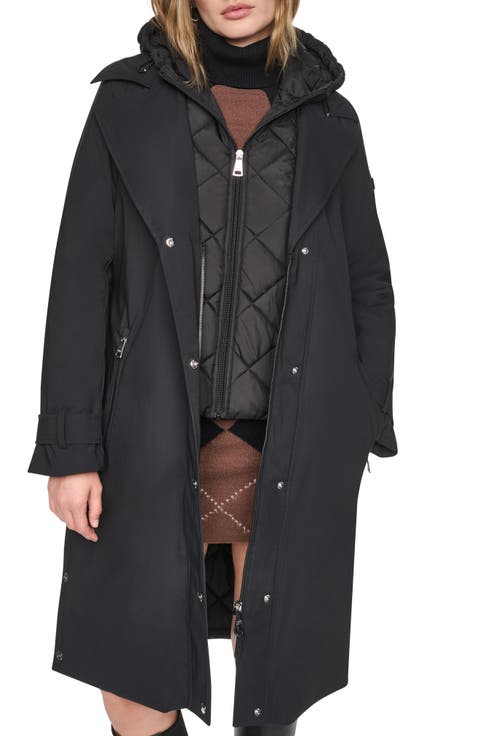 Mixed Media Trench Coat
