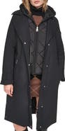 DKNY Mixed Media Trench Coat