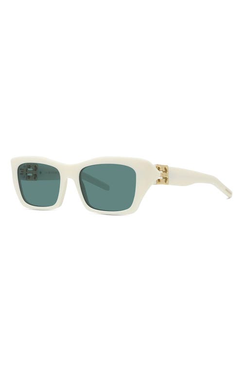 GIVENCHY GIVENCHY 4G LIQUID 54MM RECTANGULAR SUNGLASSES