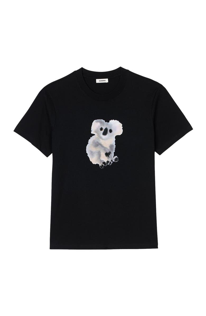 SANDRO Wild Animals T-shirt, Alternate, color, 