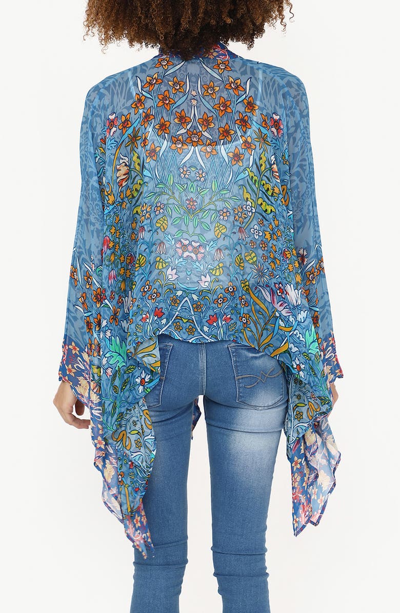Vismaya Floral Topper, Alternate, color, Blue
