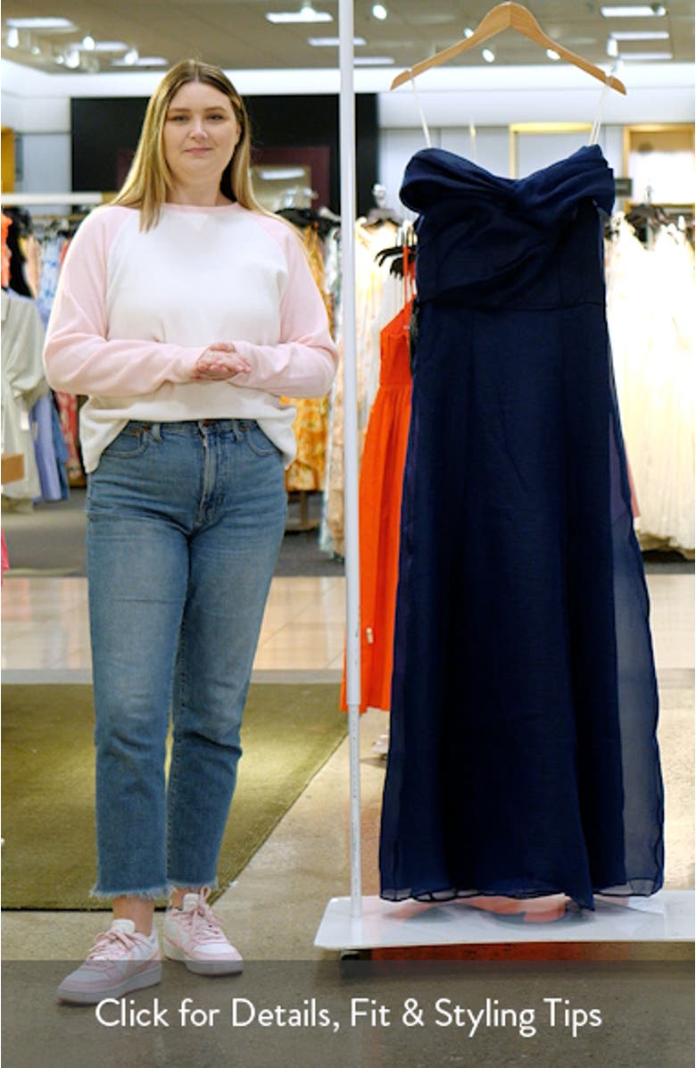 Isadora Off the Shoulder Organza Gown, sales video thumbnail