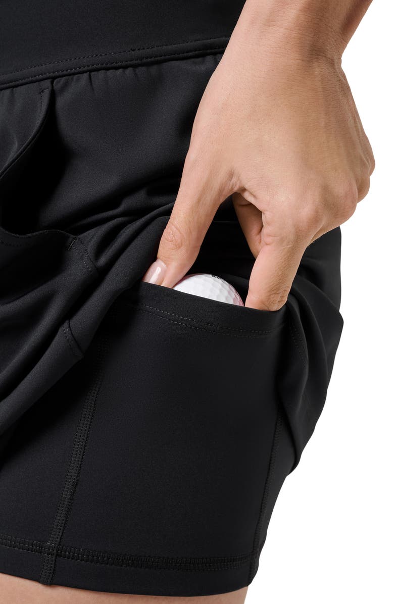 TravisMathew Move Knit Game Set Match Skort, Alternate, color, Black