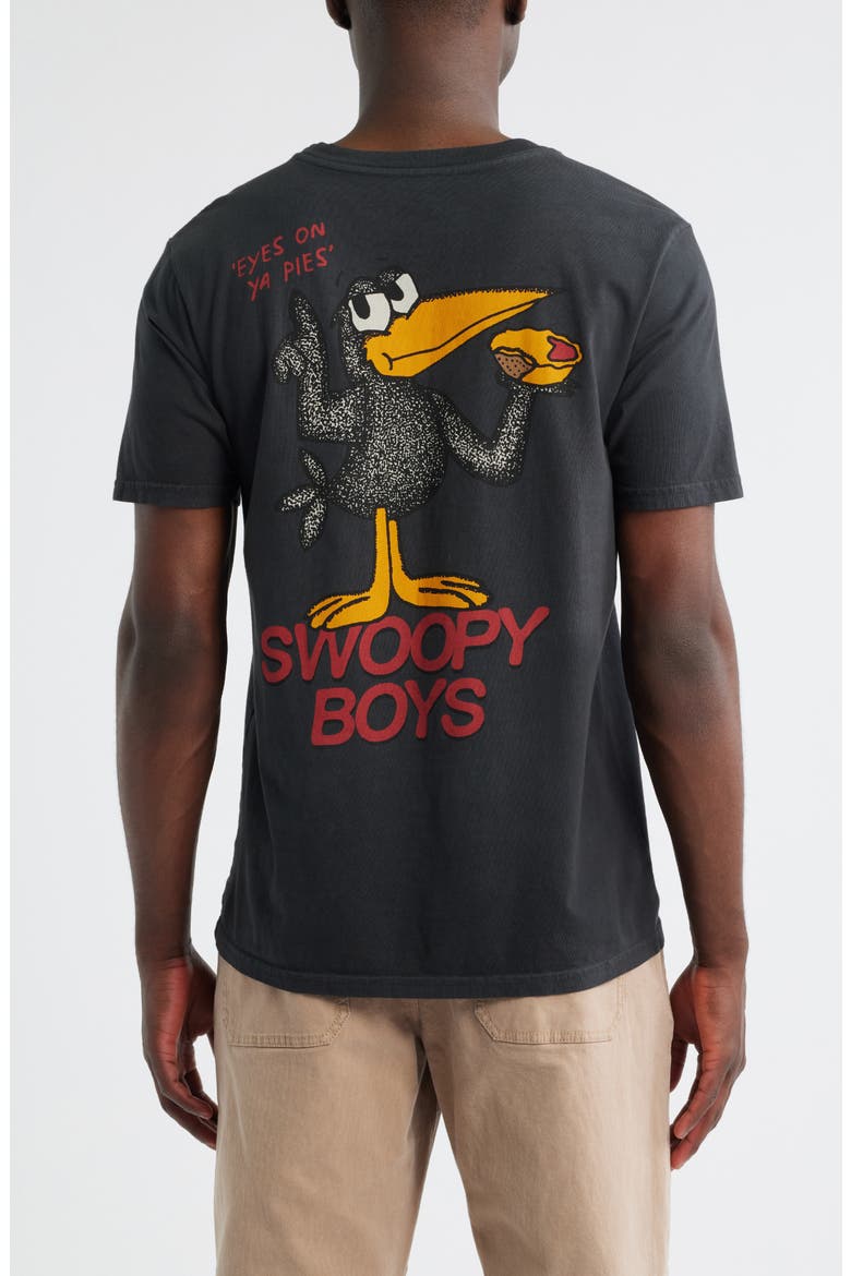 Swoopy Boys Premium Graphic T-Shirt, Alternate, color, BLACK