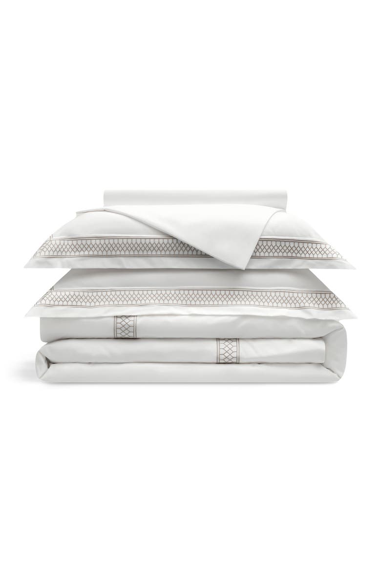 Persephone duvet cover, Main, color, White
