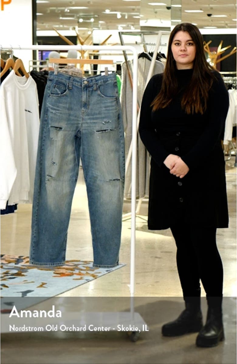 Logan Ripped High Waist Baggy Jeans, sales video thumbnail