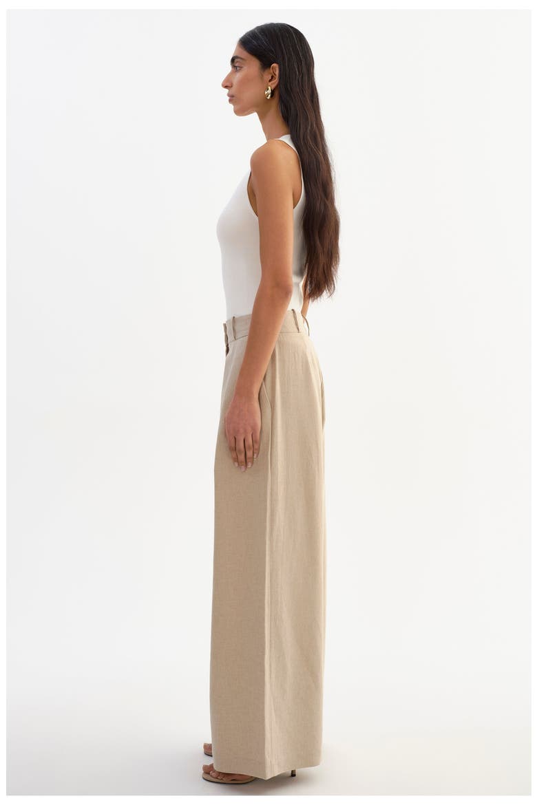 Miriam | Linen Wide Leg Pants, Alternate, color, Beige