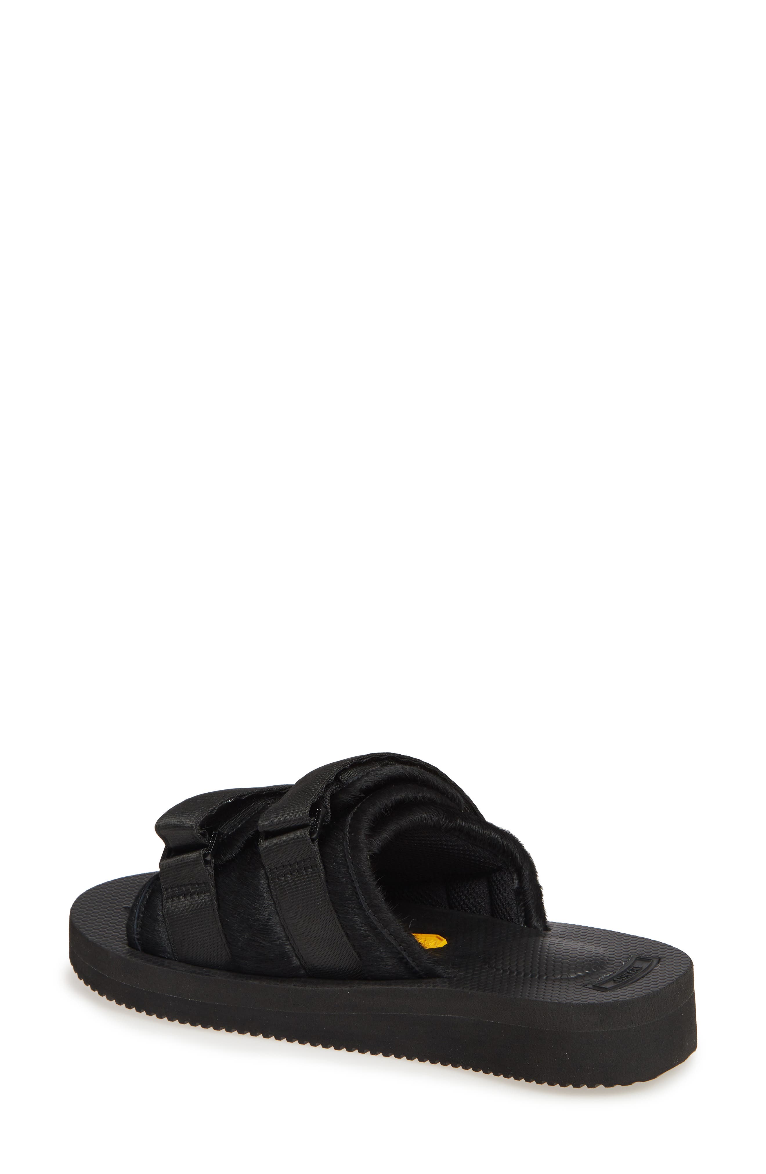 Suicoke Moto VHL Genuine Calf Hair Slide Sandal, Alternate, color, 
