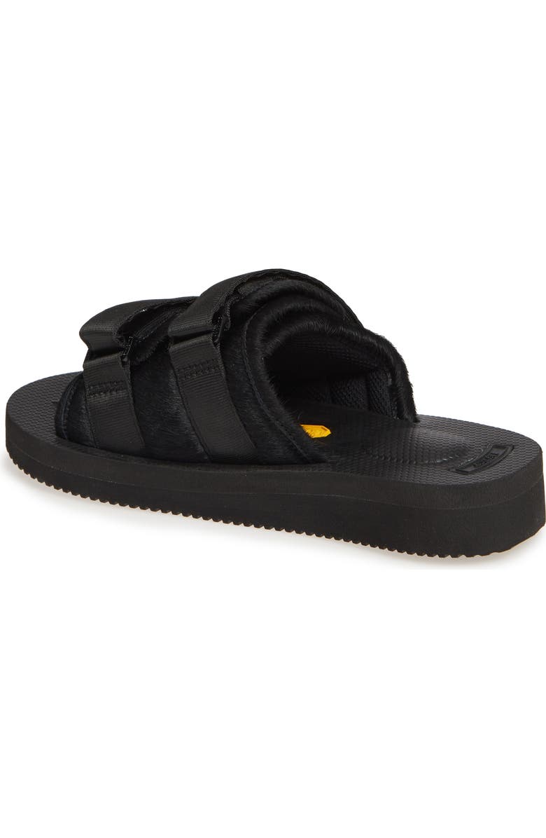 Suicoke Moto VHL Genuine Calf Hair Slide Sandal, Alternate, color,