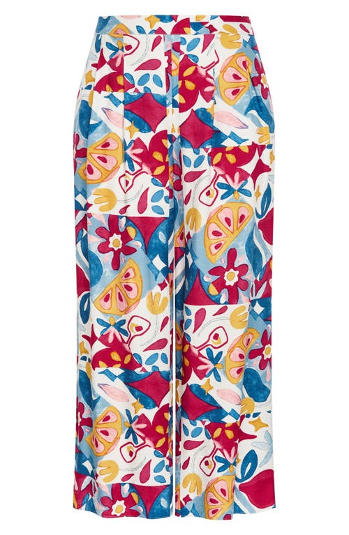 City Chic Athena Printed Wide Leg Pants