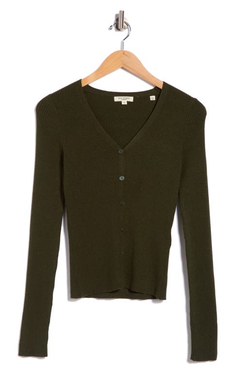 Max Studio V-neck Cardigan V-neck Cardigan In Green