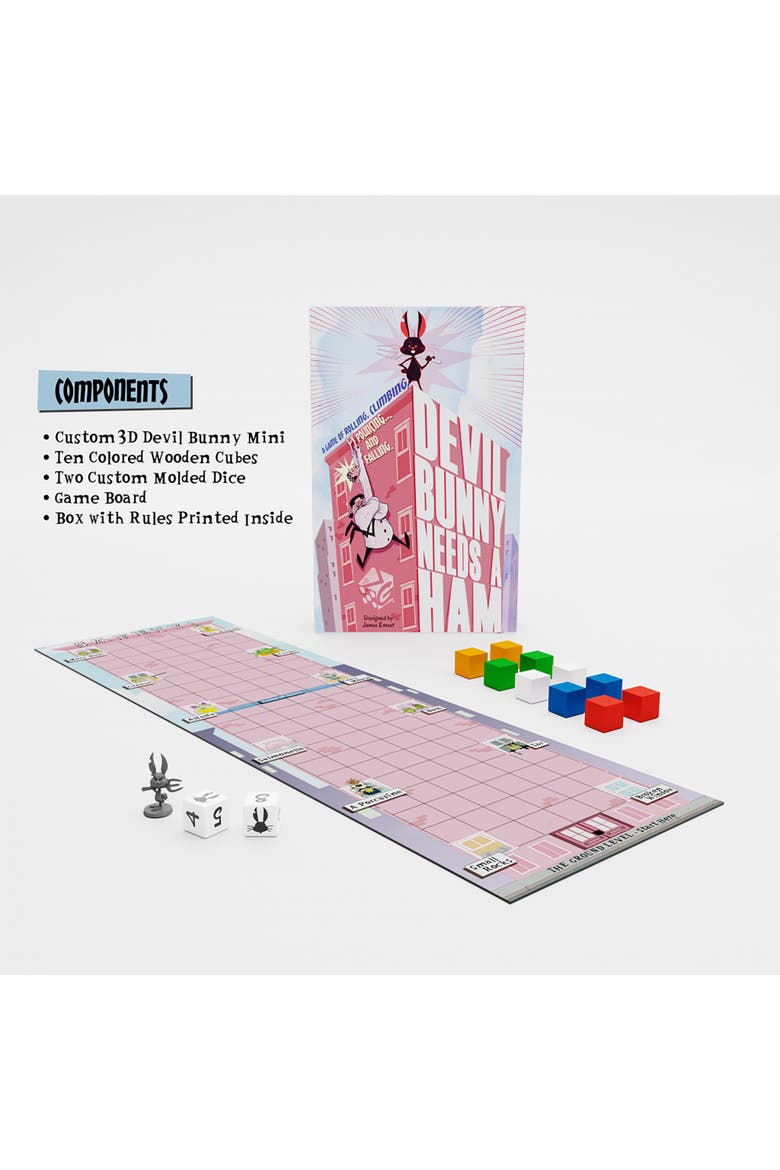 Devil Bunny Needs A Ham Board Game, Alternate, color, Multicolored