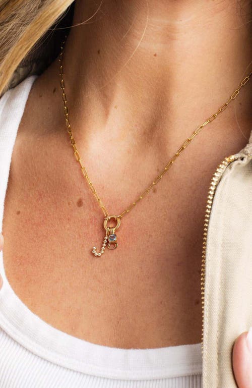 Made By Mary Cz Poppy Charm In Gold