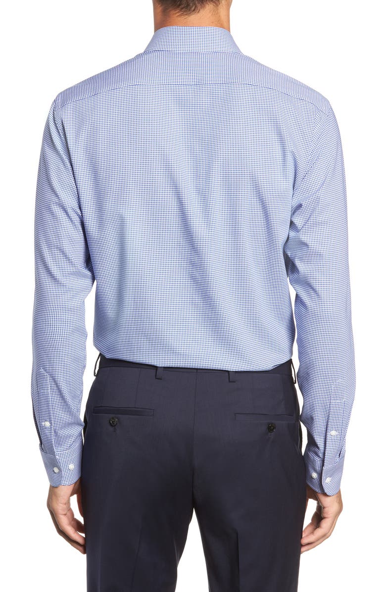 NORDSTROM MEN'S SHOP Tech-Smart Trim Fit Stretch Check Dress Shirt, Alternate, color, 