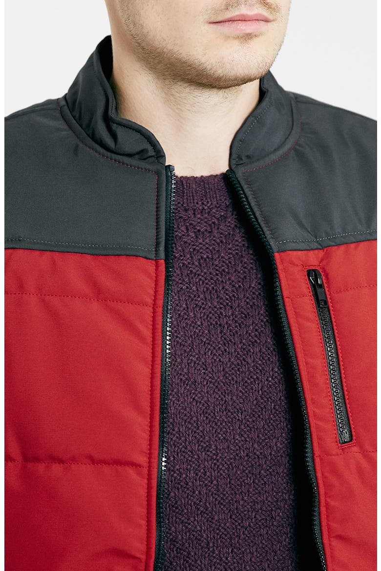 Puffer Vest, Alternate, color, RED