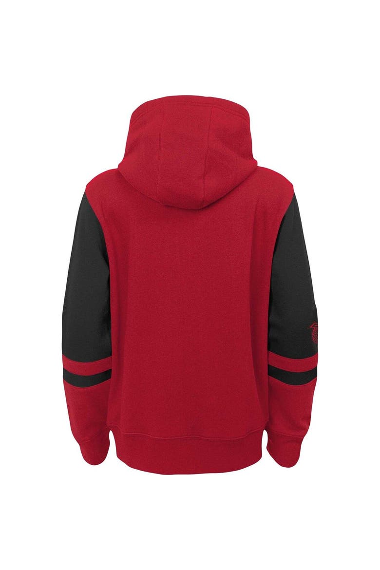 Preschool Red Atlanta Falcons Stadium Color Block Full-Zip Hoodie, Alternate, color, Red