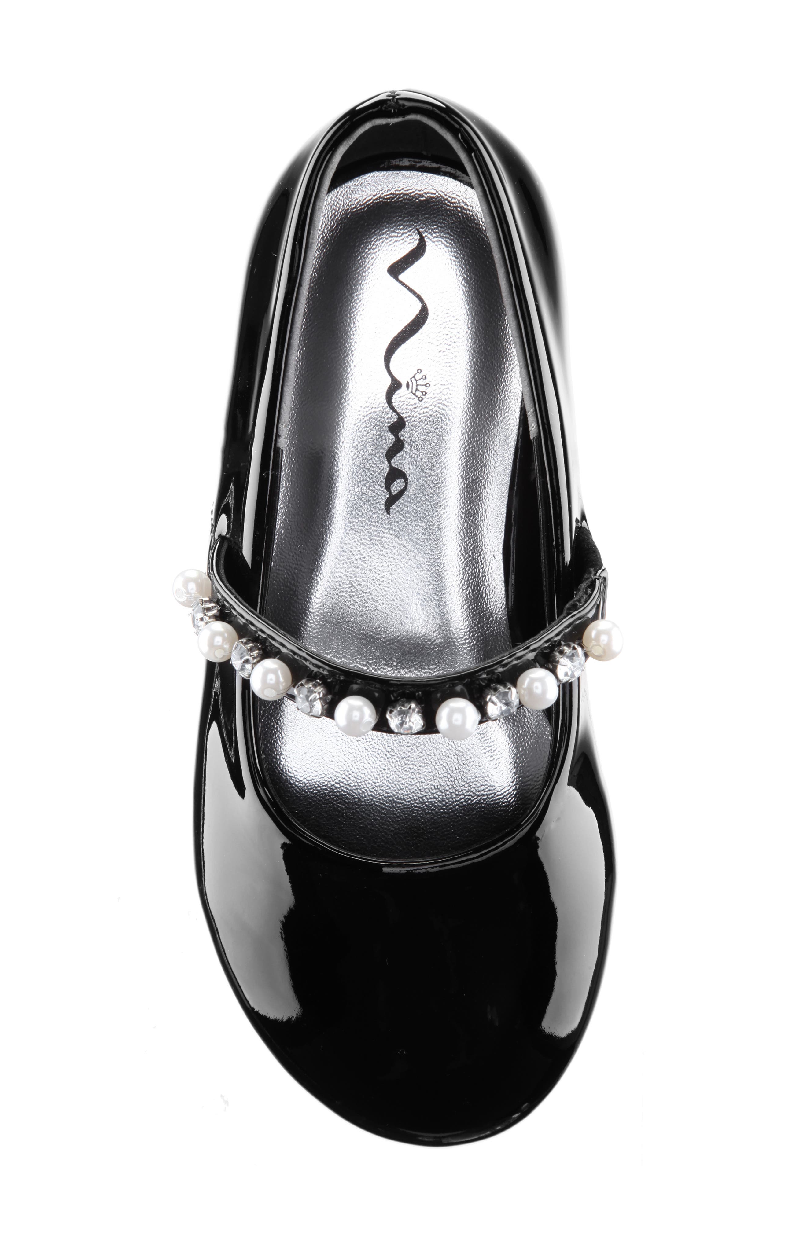 Nina 'Nataly-T' Flat, Alternate, color, Blk Pat