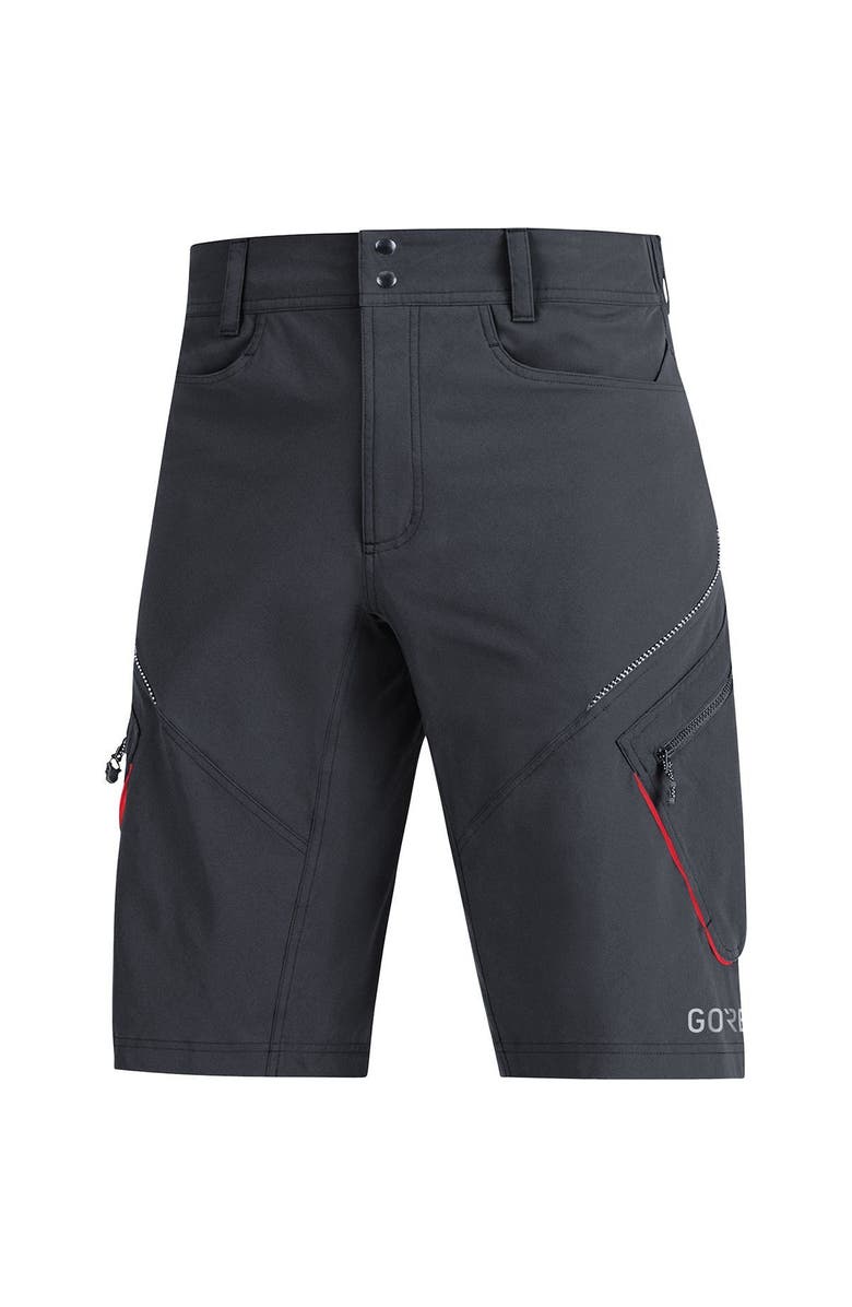 GOREWEAR C3 Trail Short - Men's, Main, color, Black/Red