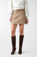 GUESS New Grace Faux Suede Miniskirt