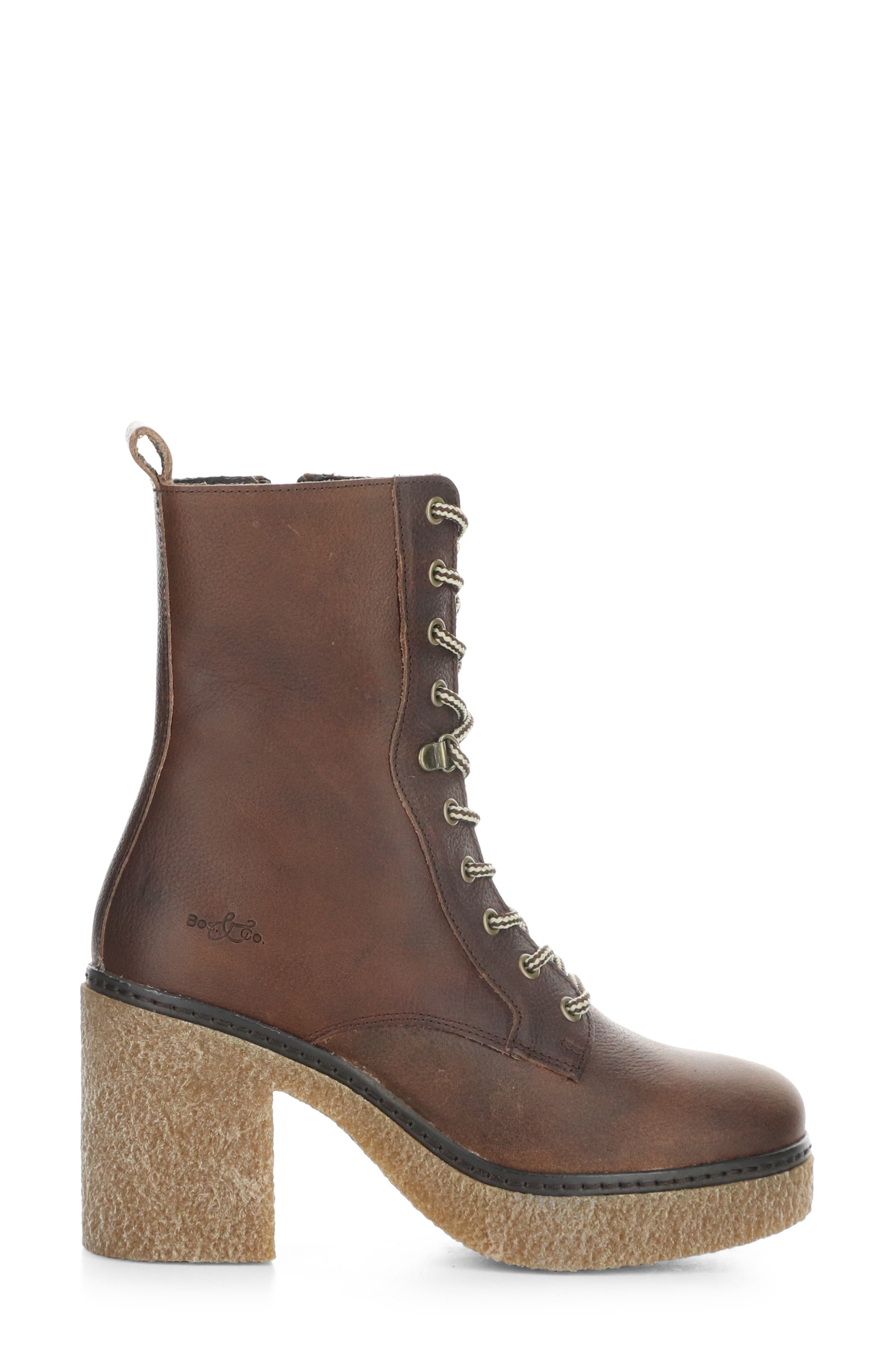 Panda Waterproof Lace-Up Boot, Alternate, color, BRANDY GOBI