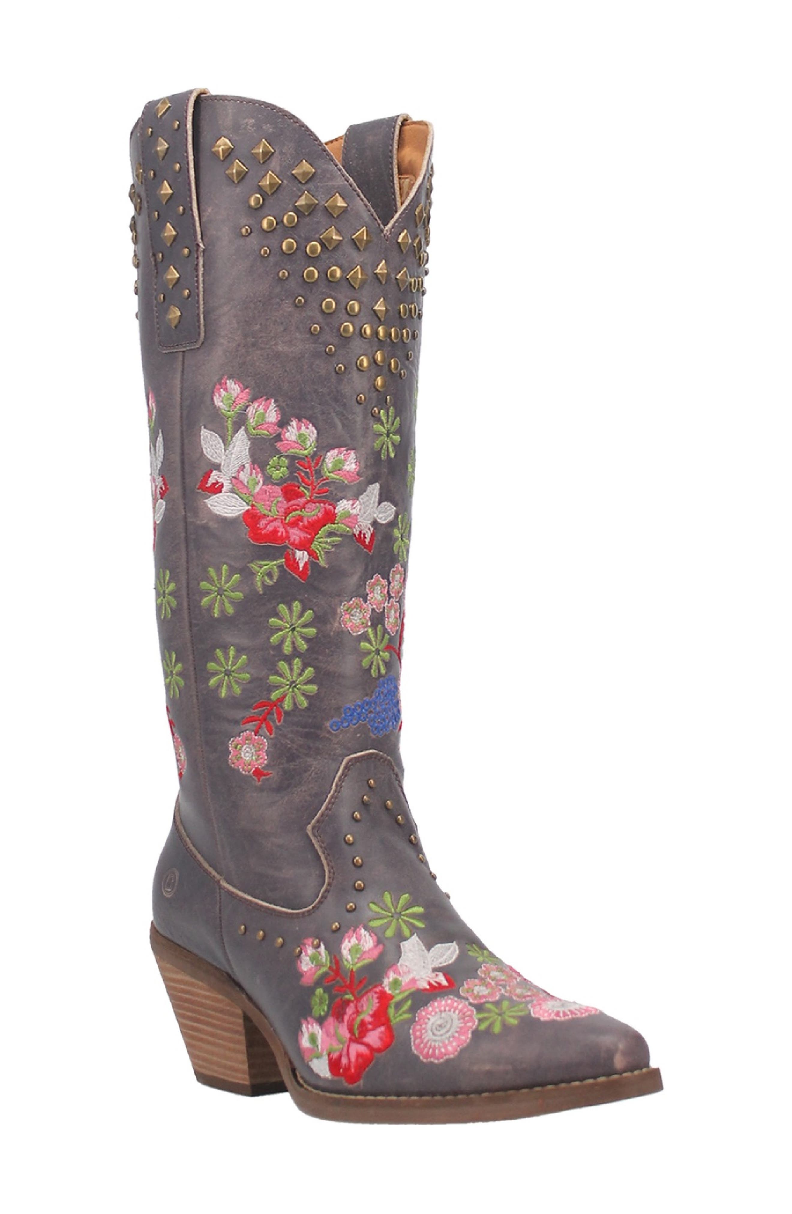 Poppy Western Boot, Main, color, LAVENDAR