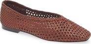 Madewell The Mylie Ballet Flat in Handwoven Leather