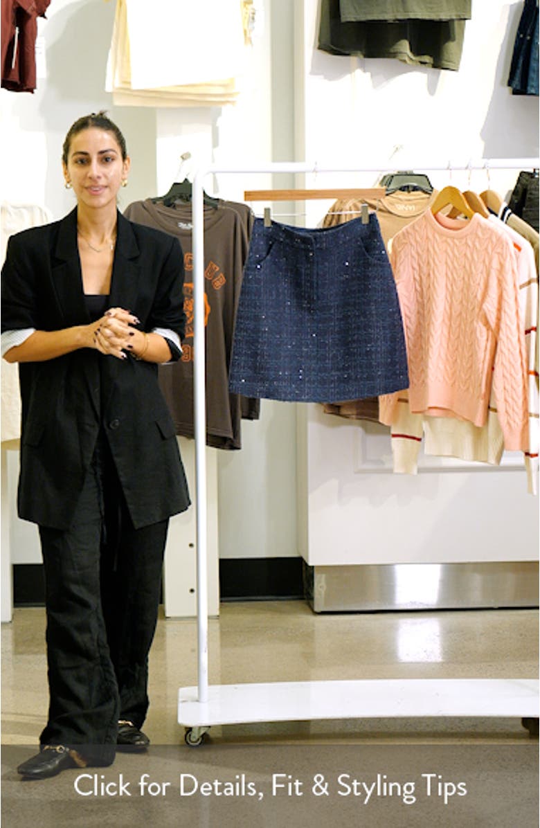 Wool Blend Tweed Miniskirt, sales video thumbnail