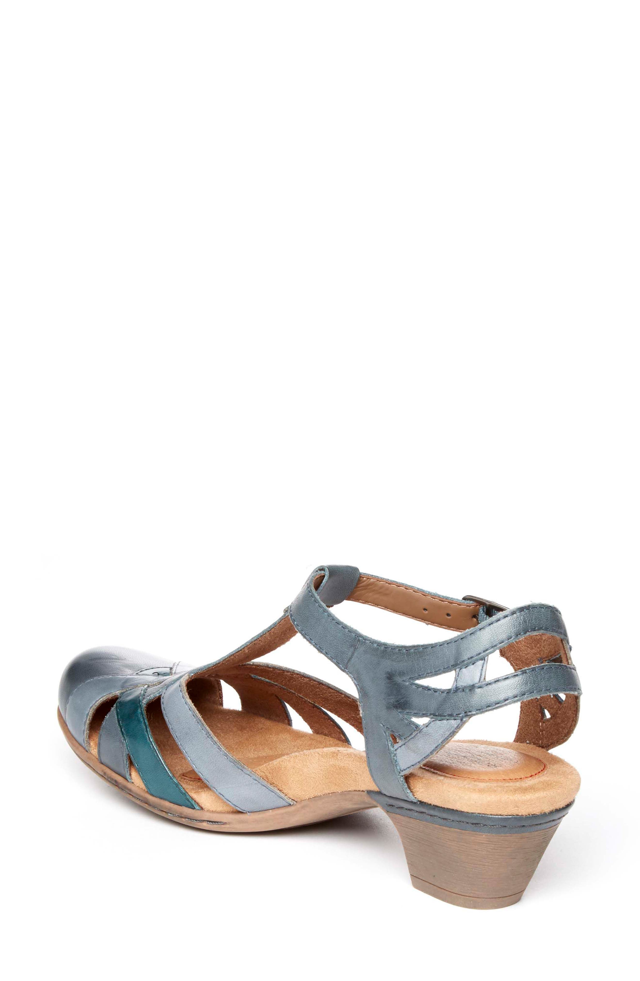 'Aubrey' Sandal, Alternate, color, BLUE MULTI LEATHER