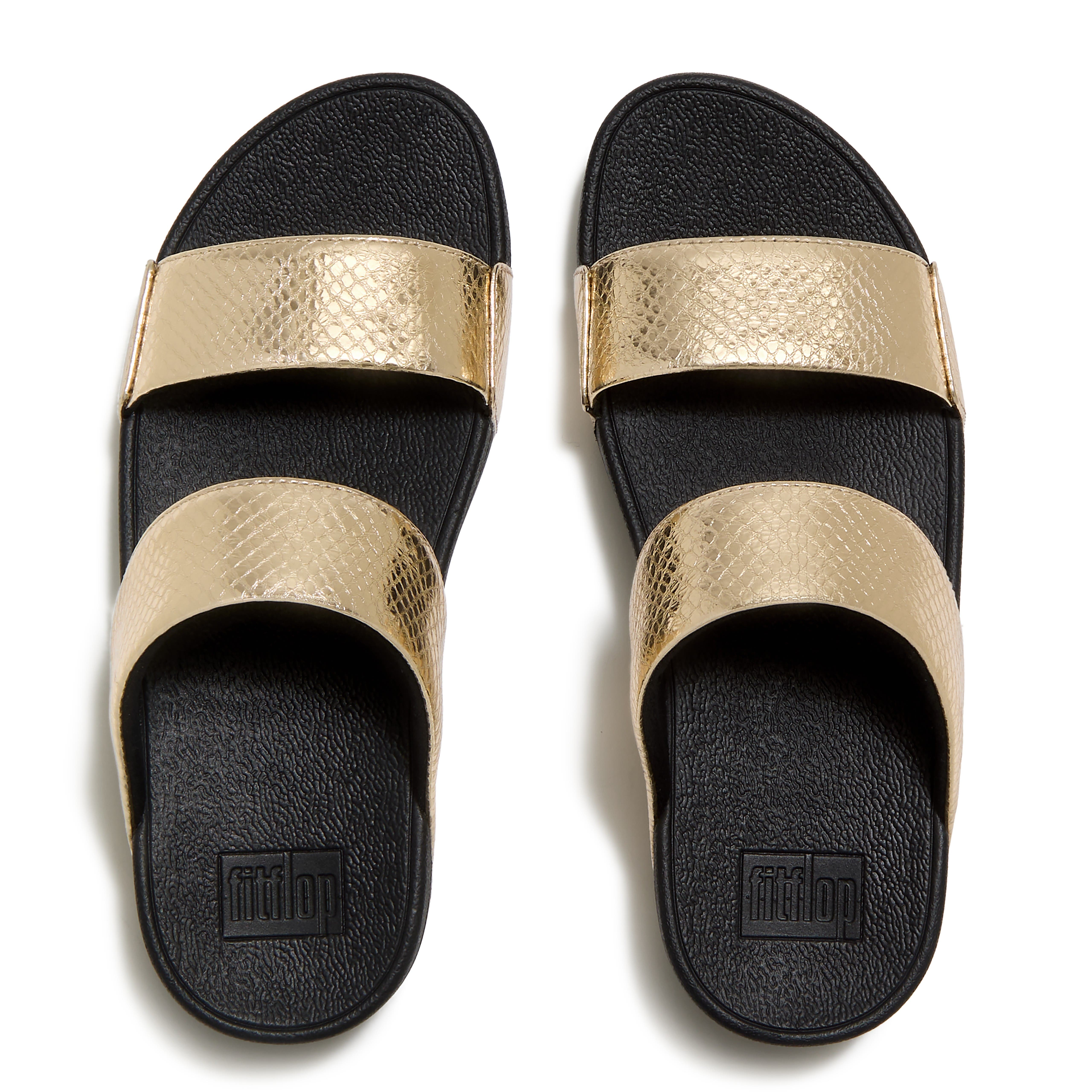 Lulu Metallic Snake Slides, Alternate, color, Platino