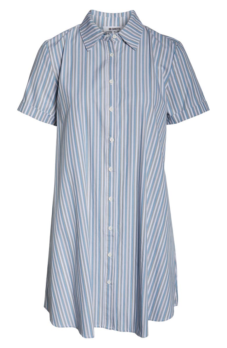 BB Dakota by Steve Madden BB Dakota Stripe A Personality Shirtdress, Alternate, color, 