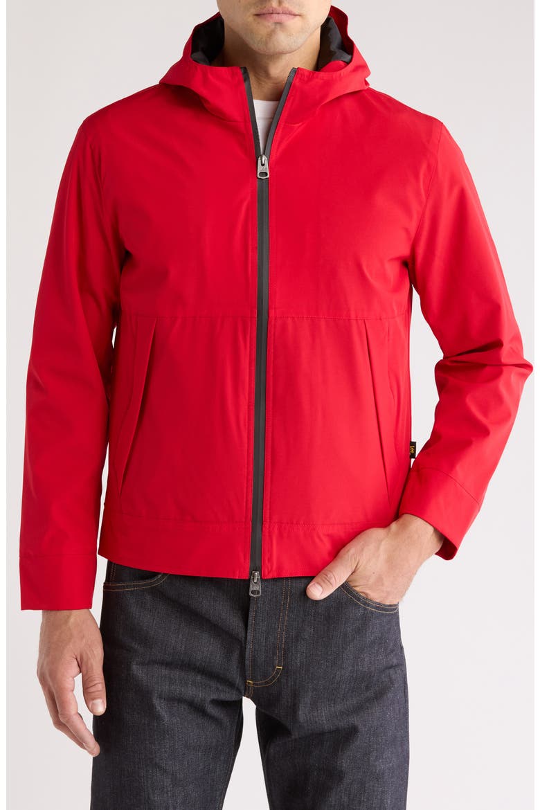 Hooded Zip Jacket, Main, color, RED
