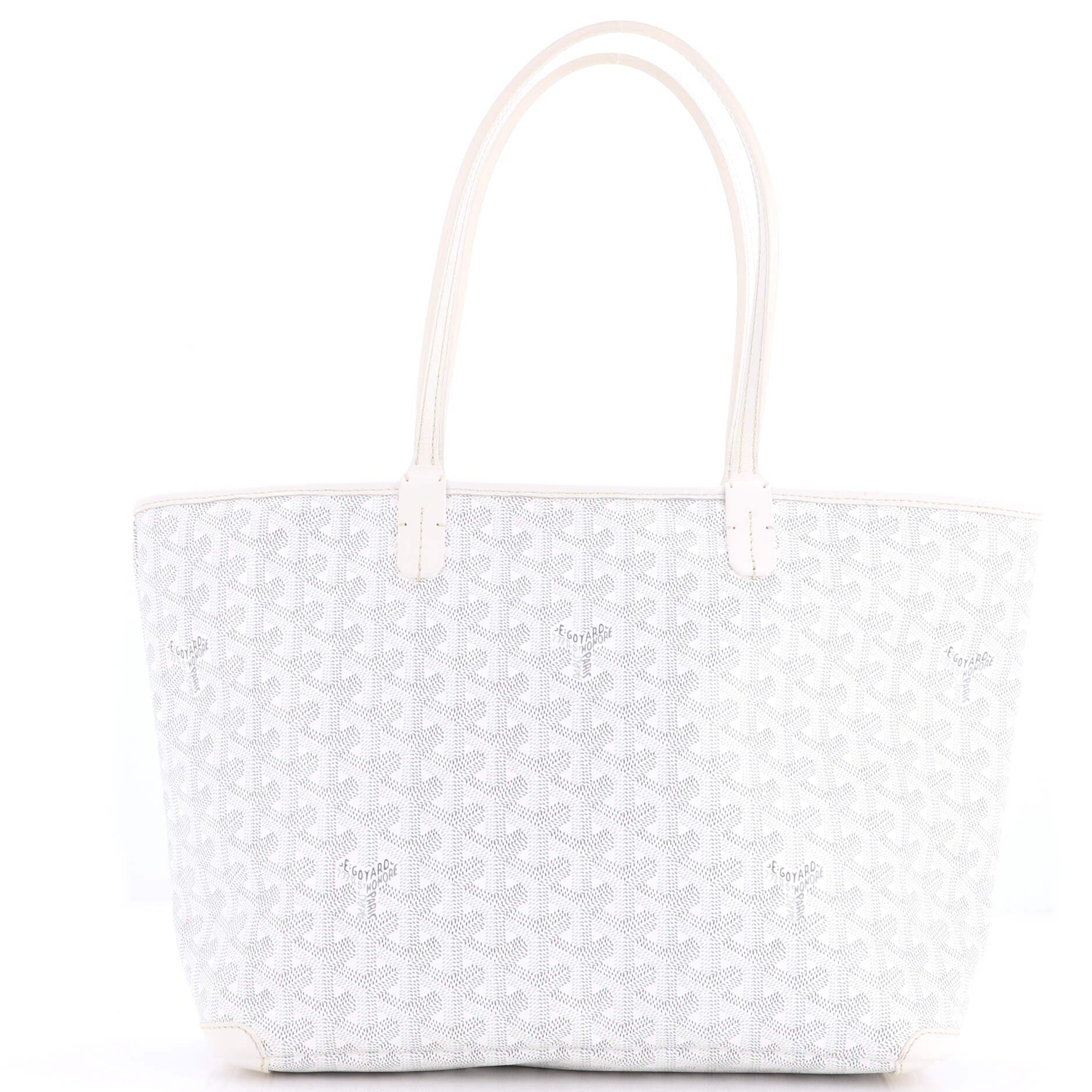 Pre-Owned Goyard Artois Tote Coated Canvas PM, Main, color, White