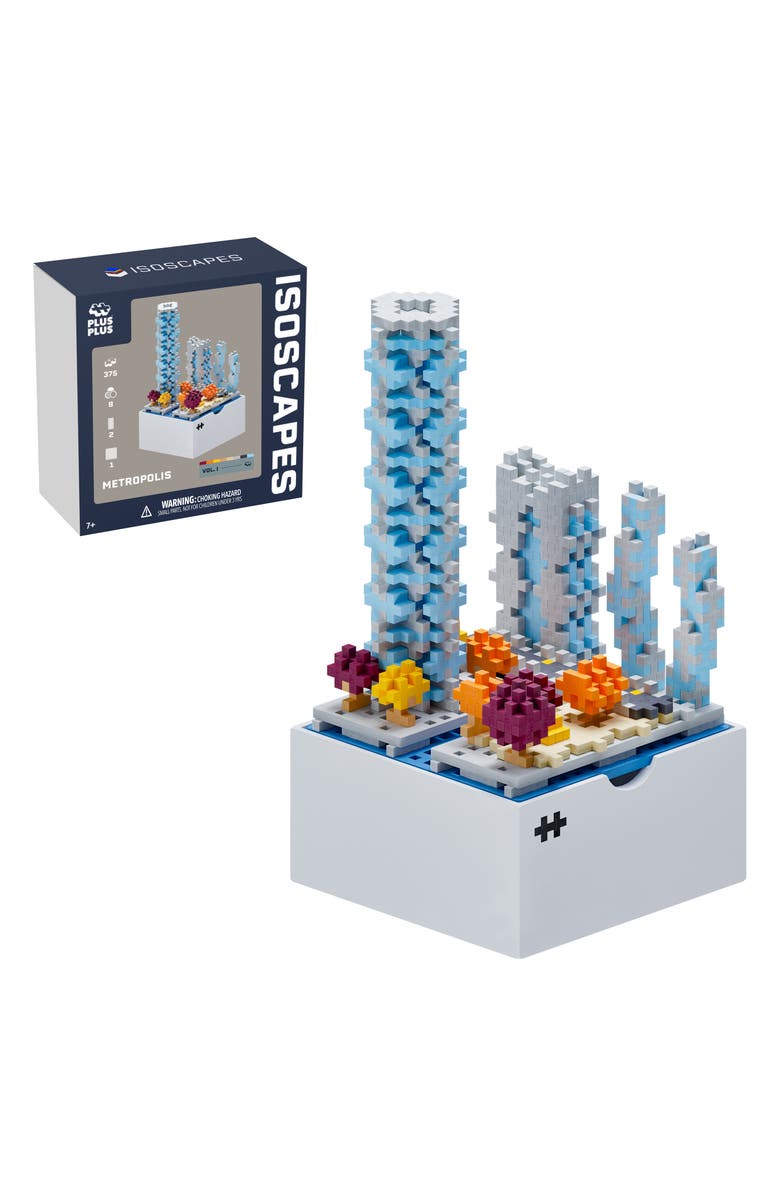 Plus-Plus USA Isoscapes Metropolis Building Set, Alternate, color, Metropolis