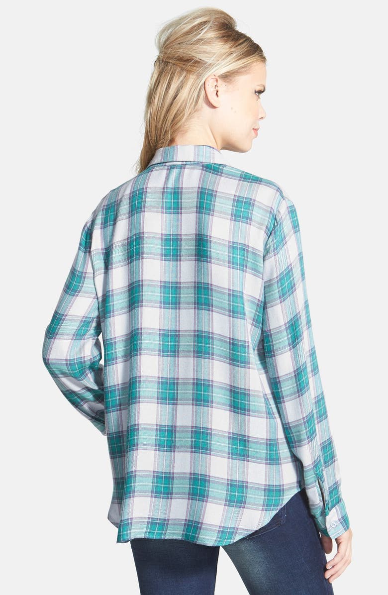 WAYF Long Sleeve Plaid Blouse, Alternate, color,